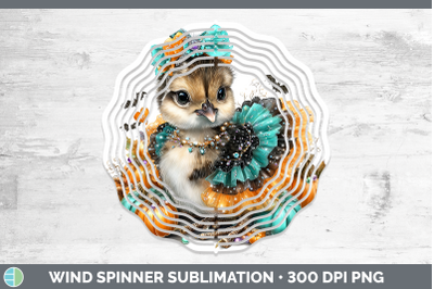 Guinea Hen Wind Spinner Farm Halloween Sublimation Spinner D