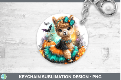 Alpaca Keychain Farm Halloween Sublimation Keyring Designs