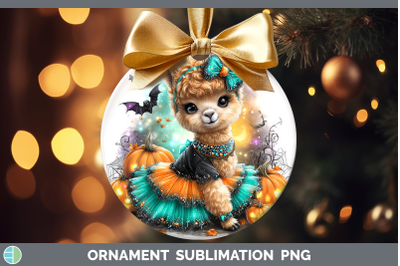 Alpaca Ornament Farm Halloween Sublimation Bauble Designs