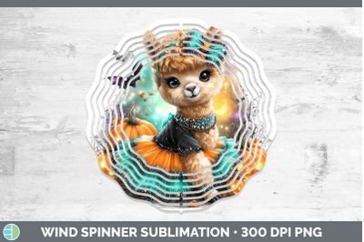 Alpaca Wind Spinner Farm Halloween Sublimation Spinner Desig