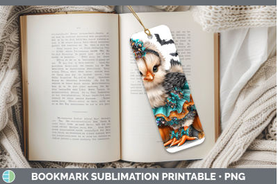 Chicken Bookmark Farm Halloween Sublimation Printable Design