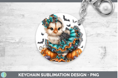 Chicken Keychain Farm Halloween Sublimation Keyring Designs