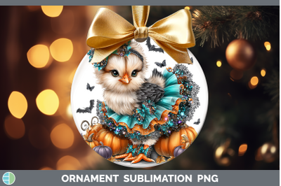 Chicken Ornament Farm Halloween Sublimation Bauble Designs
