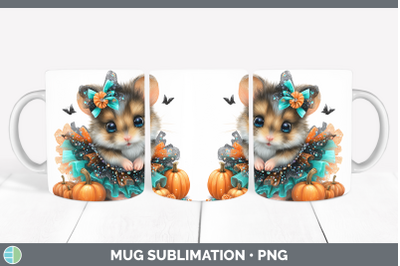 Mouse Mug Wrap Farm Halloween Sublimation Coffee Cup Designs