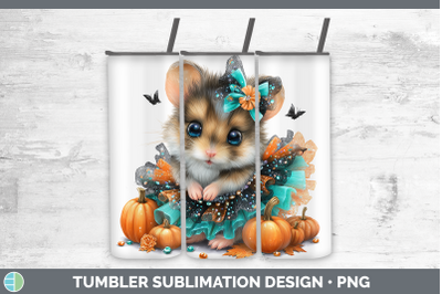 Mouse Tumbler Farm Halloween Sublimation 20 oz Skinny Tumble