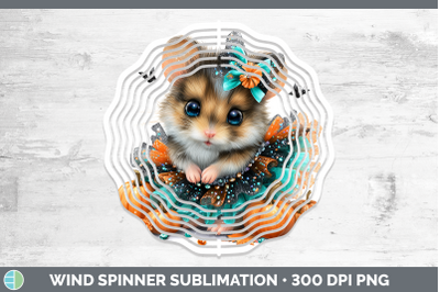 Mouse Wind Spinner Farm Halloween Sublimation Spinner Design