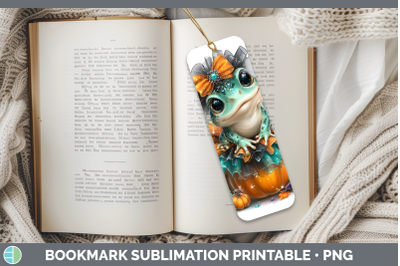 Bullfrog Bookmark Farm Halloween Sublimation Printable Desig