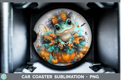 Bullfrog Car Coaster Farm Halloween Sublimation Drink Mat De