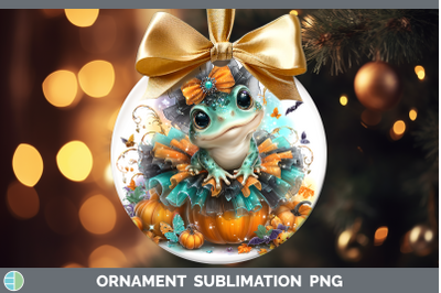 Bullfrog Ornament Farm Halloween Sublimation Bauble Designs