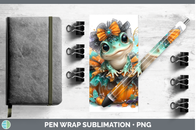 Bullfrog Pen Wrap Farm Halloween Sublimation Pen Designs