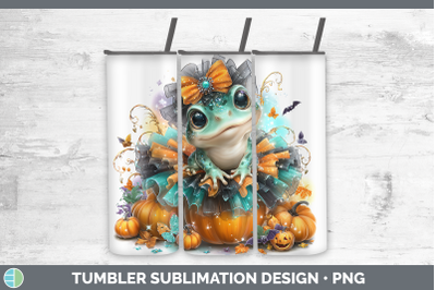 Bullfrog Tumbler Farm Halloween Sublimation 20 oz Skinny Tum