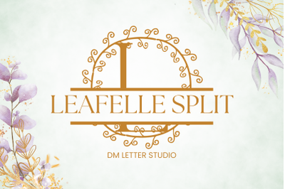 Leafelle Split Monogram