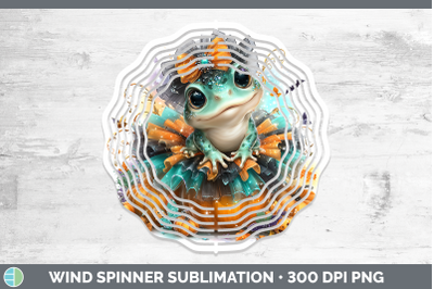 Bullfrog Wind Spinner Farm Halloween Sublimation Spinner Des