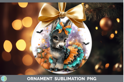 Mule Ornament Farm Halloween Sublimation Bauble Designs