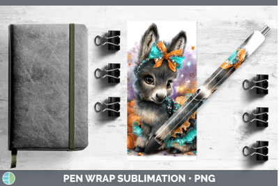 Mule Pen Wrap Farm Halloween Sublimation Pen Designs