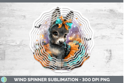 Mule Wind Spinner Farm Halloween Sublimation Spinner Designs