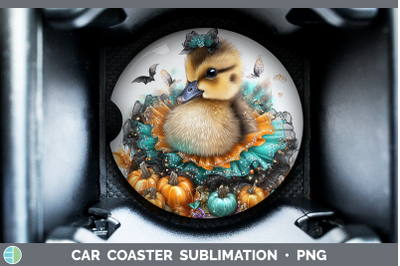 Goose Car Coaster Farm Halloween Sublimation Drink Mat Desig