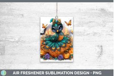 Peacock Air Freshener Farm Halloween Sublimation Car Scent D