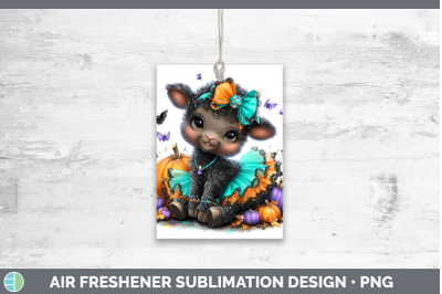 Sheep Air Freshener Farm Halloween Sublimation Car Scent Des
