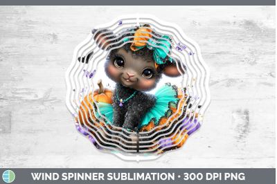 Sheep Wind Spinner Farm Halloween Sublimation Spinner Design