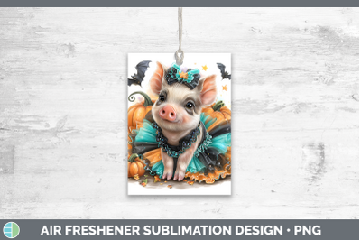 Pig Air Freshener Farm Halloween Sublimation Car Scent Desig
