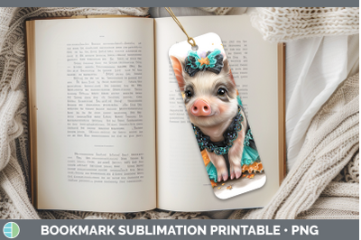 Pig Bookmark Farm Halloween Sublimation Printable Designs