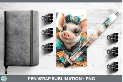 Pig Pen Wrap Farm Halloween Sublimation Pen Designs