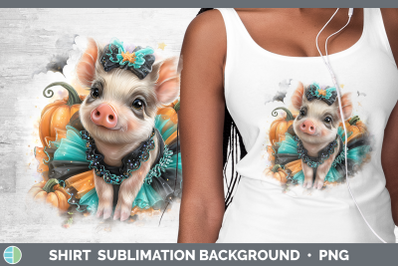 Pig Shirt Farm Halloween Sublimation Background Designs