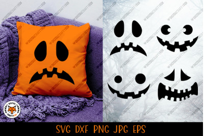 Halloween Pumpkin Face SVG, Pumpkin Faces Cut File