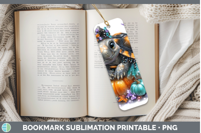 Tortoise Bookmark Farm Halloween Sublimation Printable Desig