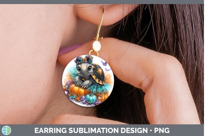 Tortoise Round Earrings Farm Halloween Sublimation Earrings