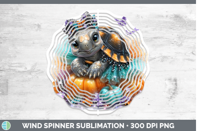 Tortoise Wind Spinner Farm Halloween Sublimation Spinner Des