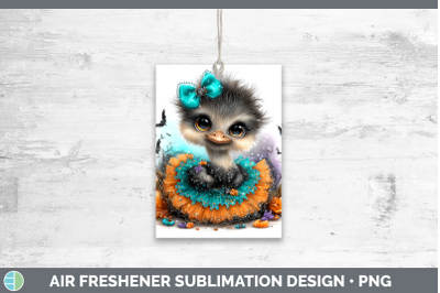 Ostrich Air Freshener Farm Halloween Sublimation Car Scent D