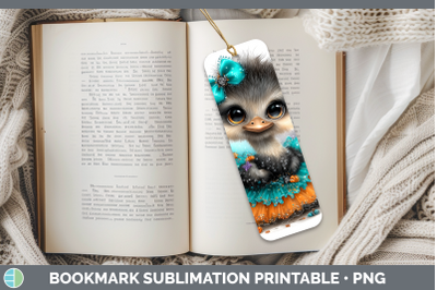 Ostrich Bookmark Farm Halloween Sublimation Printable Design