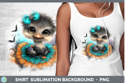 Ostrich Shirt Farm Halloween Sublimation Background Designs