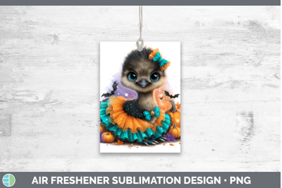 Emu Air Freshener Farm Halloween Sublimation Car Scent Desig