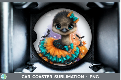 Emu Car Coaster Farm Halloween Sublimation Drink Mat Designs