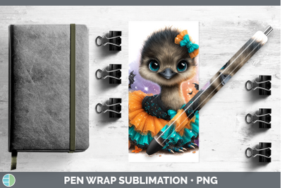 Emu Pen Wrap Farm Halloween Sublimation Pen Designs