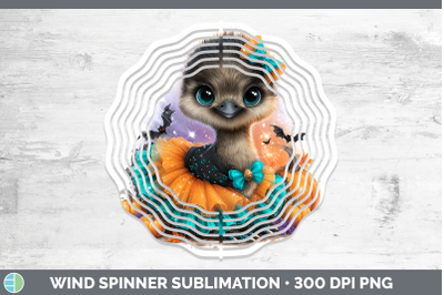 Emu Wind Spinner Farm Halloween Sublimation Spinner Designs