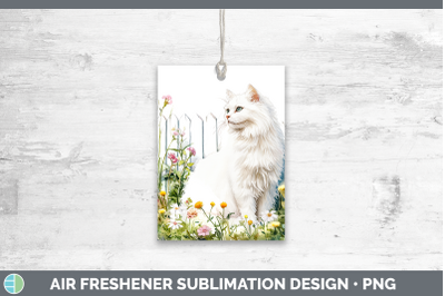 Angora Air Freshener Fence Cats Sublimation Car Scent Design