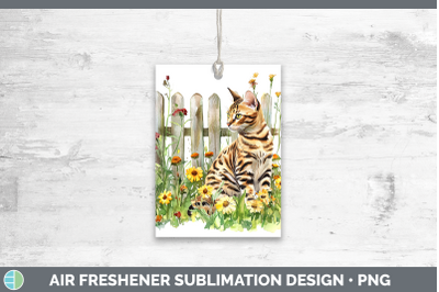Bengal Air Freshener Fence Cats Sublimation Car Scent Design
