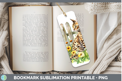 Bengal Bookmark Fence Cats Sublimation Printable Designs