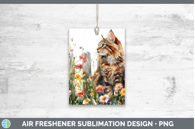 Maine Coon Air Freshener Fence Cats Sublimation Car Scent De