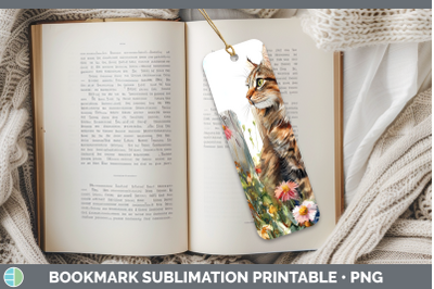 Maine Coon Bookmark Fence Cats Sublimation Printable Designs