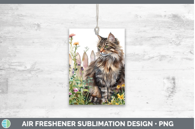 Norwegian Forest Air Freshener Fence Cats Sublimation Car Sc