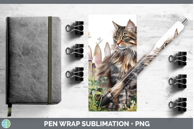 Norwegian Forest Pen Wrap Fence Cats Sublimation Pen Designs