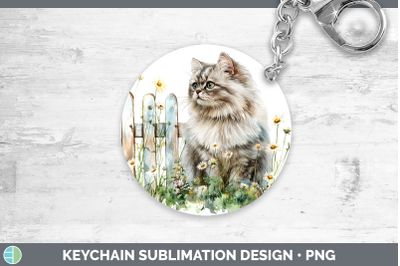 Persian Keychain Fence Cats Sublimation Keyring Designs