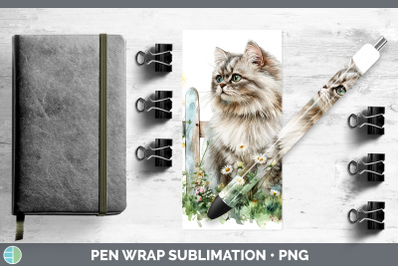 Persian Pen Wrap Fence Cats Sublimation Pen Designs