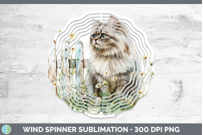 Persian Wind Spinner Fence Cats Sublimation Spinner Designs