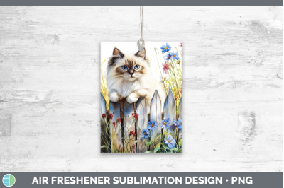 Ragdoll Air Freshener Fence Cats Sublimation Car Scent Desig